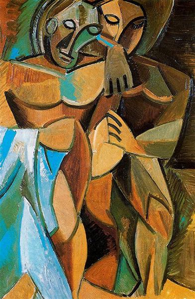 Pablo Picasso Oil Painting Friendship Analytical Cubism